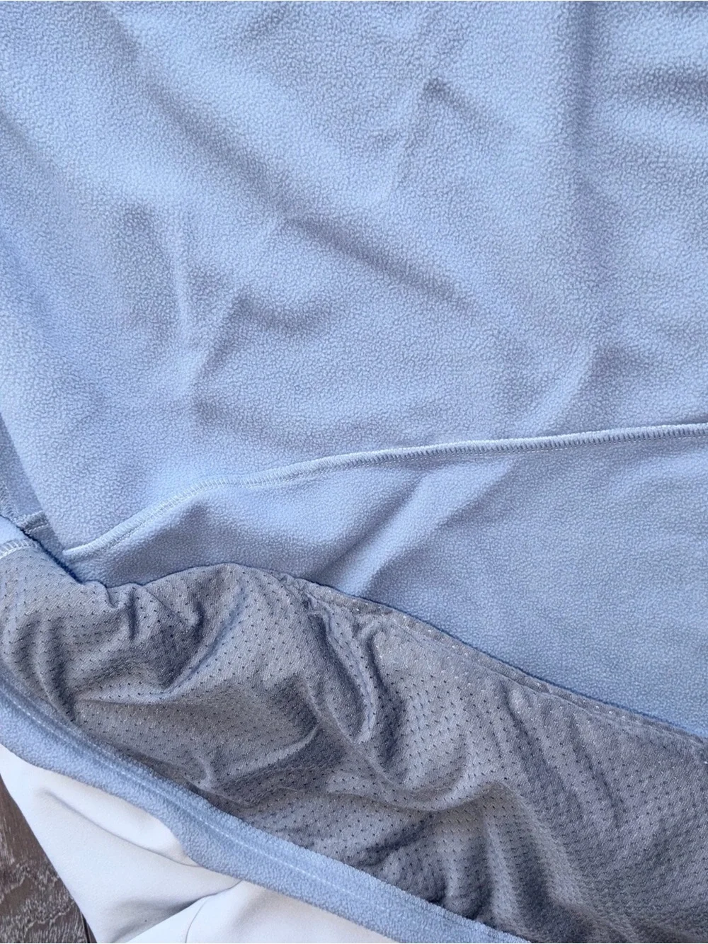 The North Face Women's White Softshell Jacket with Light Gray Fleece Lining